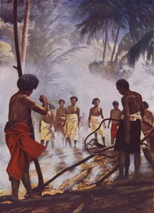 Marche sur le feu aux Fidji