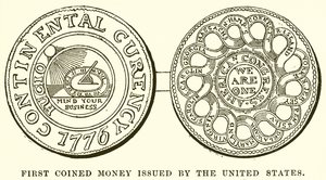 Première monnaie frappée émise par les États-Unis - English School