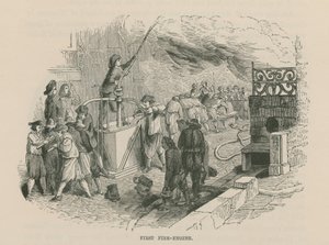 Première machine à vapeur de pompiers - English School