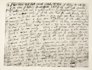 Première demi-page de la défense de Sir Philip Sidney du comte de Leicester