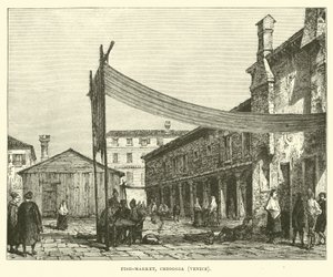 Marché aux poissons, Chioggia, Venise - English School