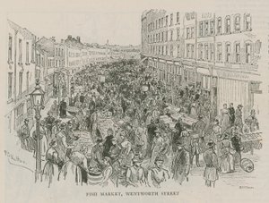 Marché aux poissons, Wentworth Street, Londres