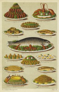 Plats de poisson et fruits de mer