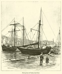 Bateaux de pêche au large de Tarbet, Loch Fyne
