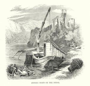 Bateaux de pêche sur le Rhin