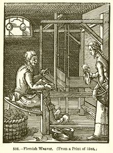 Tisserand flamand - English School