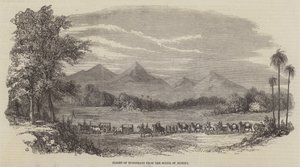 Fuite des Européens de la scène de la mutinerie - English School