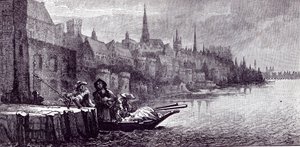 Fuite du roi Jacques le matin du 11 décembre 1688, de 