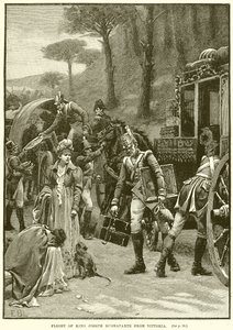 Fuite du roi Joseph Bonaparte de Vittoria - English School