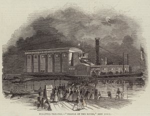 Théâtre flottant, "Temple des Muses," New York - English School