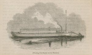 Machine à vapeur flottante sur la Tamise - English School