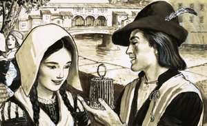 Scène florentine - English School