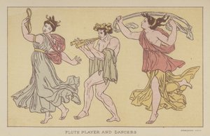 Joueur de flûte et danseurs