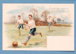 Père footballer, c.1890-1900 - English School