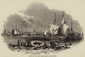 Ports de maïs étrangers, La Nouvelle-Orléans (gravure) - English School