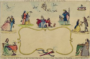Enveloppe de Cour de Fores, pub. par Messrs Fores, vers 1840 - English School