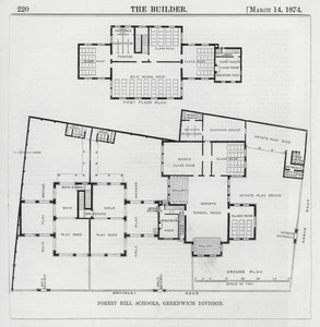 Écoles de Forest Hill, division de Greenwich (gravure) - English School