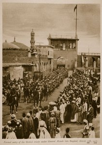 Entrée formelle des troupes britanniques sous le général Maude à Bagdad, le 11 mars 1917, 1917-19 - English School
