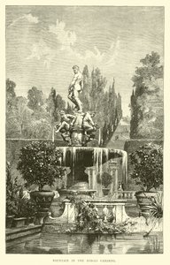Fontaine dans les jardins de Boboli - English School