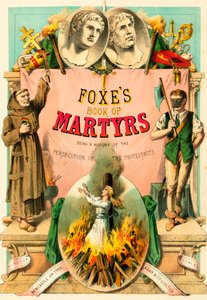 Livre des martyrs de Foxe : Page de titre - English School
