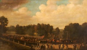 Francis Dukinfield Astley en procession en tant que haut shérif, vers 1806-7 - English School