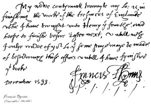 Francis Thynne (Héraut de Lancaster) - English School