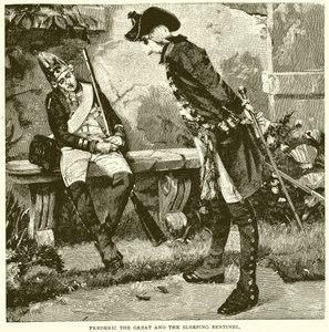 Frédéric le Grand et le sentinelle endormi - English School