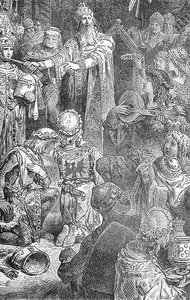 La Cour de Frédéric Barberousse (1123-90) à Mayence, de 