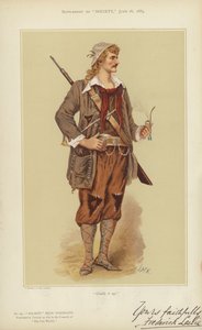 Frederick Leslie, en Rip dans la comédie "Rip Van Winkle" - English School