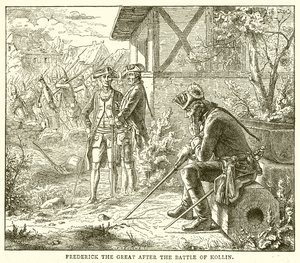 Frédéric le Grand après la bataille de Kollin - English School