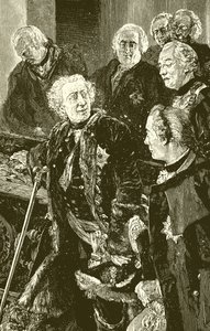 Frédéric le Grand au cercueil du Grand Électeur - English School