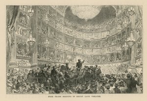 Réunion pour le libre-échange au théâtre de Drury Lane - English School