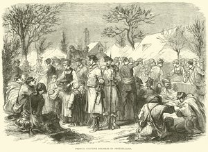 Soldats fugitifs français en Suisse, novembre 1870 - English School