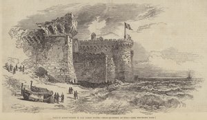 Intervention française dans les États romains, quartier général à Palo (gravure) - English School