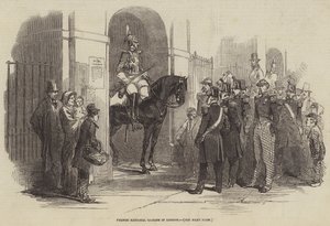 Gardes nationaux français à Londres (gravure) - English School