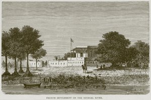 Colonisation française sur le fleuve Sénégal, illustration de Voyages Illustrés, c.1880 - English School