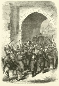Les troupes françaises quittant Strasbourg après la capitulation, septembre 1870 - English School