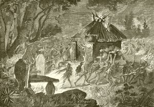 Orgies religieuses frénétiques des druides - English School