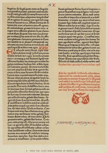 De la Bible latine imprimée à Mentz - English School