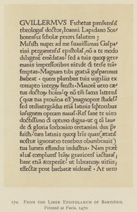 Du Liber Epistolarum de Barzizius, imprimé à Paris - English School