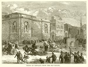 Façade de Newgate depuis Old Bailey - English School