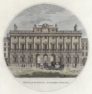Façade de la Royal Academy, Strand, Londres - English School