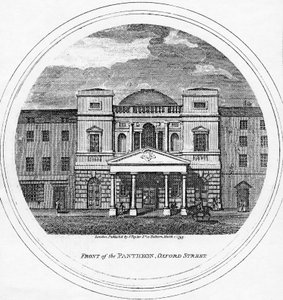 Façade du Panthéon, Oxford Street, 1795 - English School