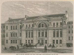 Façade du nouveau Freemasons Hall, Great Queen Street, Lincolns Inn Field, Londres - English School