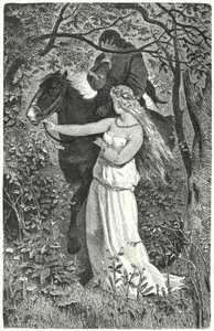 Frontispice pour Épopées et romances du Moyen Âge (gravure) - English School
