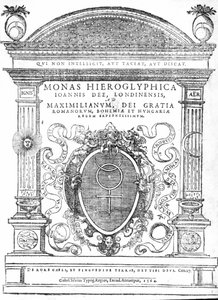 Frontispice de Monas Hieroglyphica par John Dee, publié en 1564 - English School