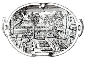 Frontispice, de The Herball, par John Gerard, publié en 1597 - English School