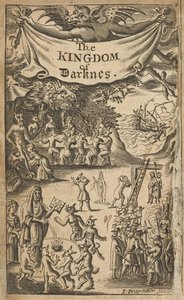Frontispice de Nathaniel Crouch, Le Royaume des Ténèbres - English School
