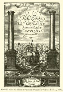 Frontispice du Novum Organum de Bacon - English School