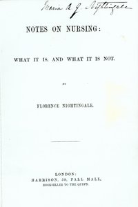Frontispice des Notes sur les soins infirmiers de Florence Nightingale : Ce que c